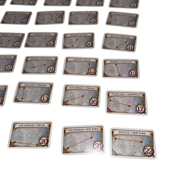 Days of Wonder Ticket to Ride Set of 30 Destination Cards Replacement Parts - Picture 5 of 10